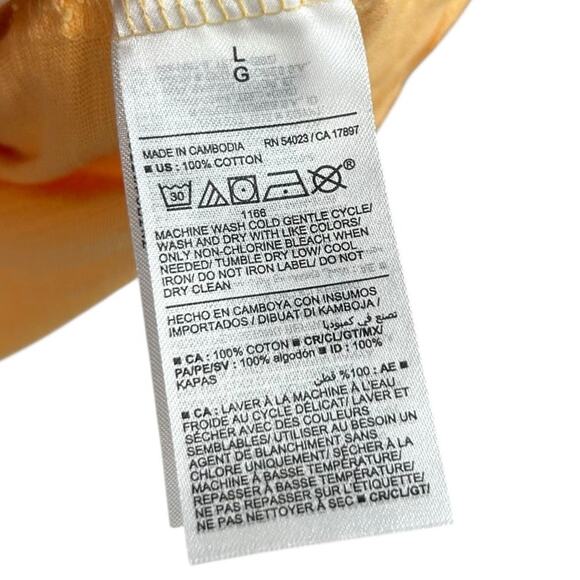 Old Navy Mango Sorbet Cotton Short Sleeve Everywear Crewneck Tee Womens Large - Picture 3 of 5